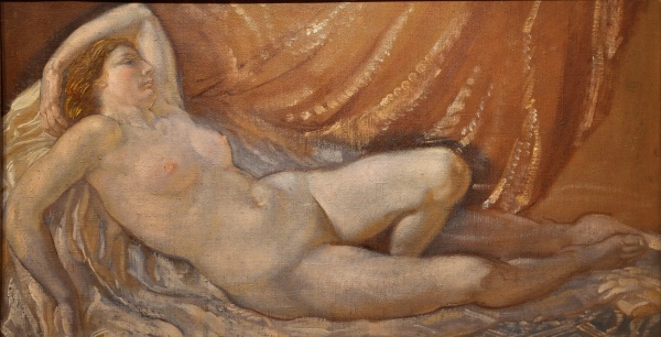 Adolfo De Carolis, Nudo di donna, 1903-1914, olio su tela Adolfo De Carolis, Nudo di donna, 1903-1914, olio su tela