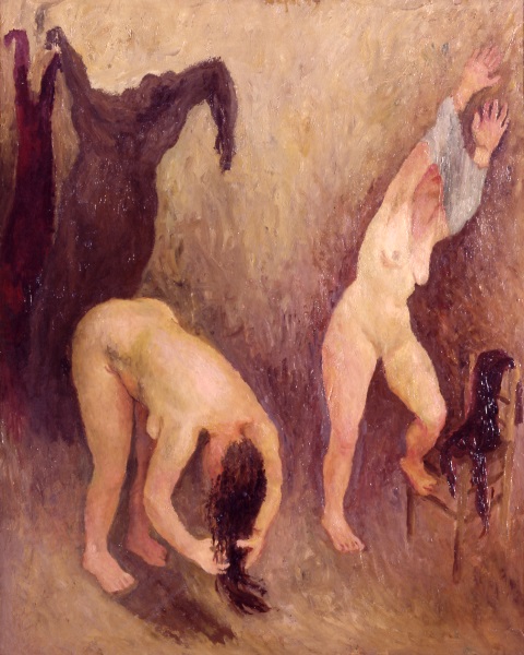 Mario Mafai, Donne che si spogliano, 1934, olio su tavola Mario Mafai, Donne che si spogliano, 1934, olio su tavola