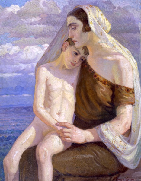 Virginia Tomescu Scrocco, Mater Dolorosa, (1931), olio su tela Virginia Tomescu Scrocco, Mater Dolorosa, (1931), olio su tela