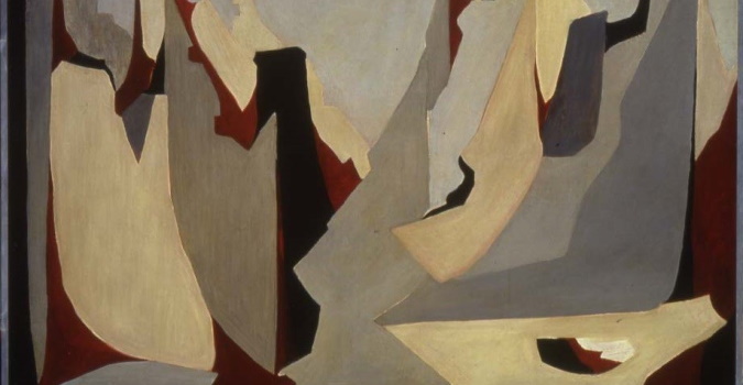Giulio Turcato, Rovine di Varsavia, 1948 - olio su tela, cm 90 x 115 (particolare)