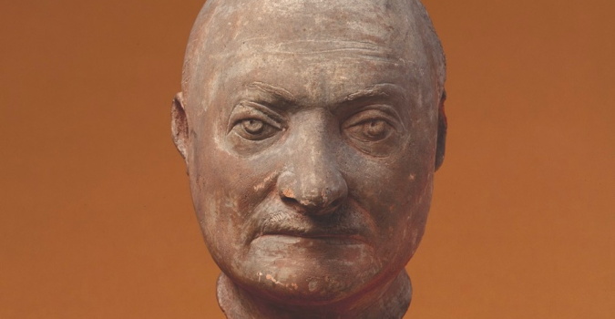 Marino Marini, Ritratto, 1934, scultura busto, terracotta, inv. AM 1280_particolare