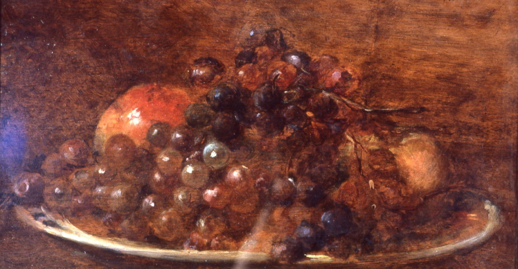 Erminia De Sanctis, Studio di frutta, 1892, olio su tavola, inv. AM 340