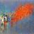 Neon rosso, 1990. Olio su cartone, Roma, Collezione Marta Vespignani