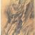 Studio per "Negro della Lousiana", Carboncino, Carta Intelata, cm 150x100, Collezione Privata, 1951 