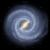 La perfetta geometria a spirale della nostra galassia, in un'ideale visione dall'esterno