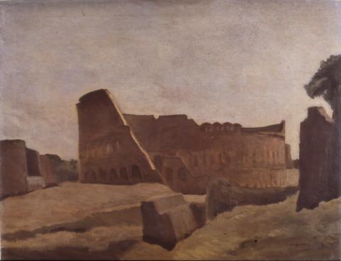 8.	Emilio Sobrero Colosseo, 1927-1935 olio su tela, cm 68x89  Roma, Galleria d’Arte Moderna