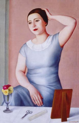 Antonio Donghi, Donna alla toeletta, 1930