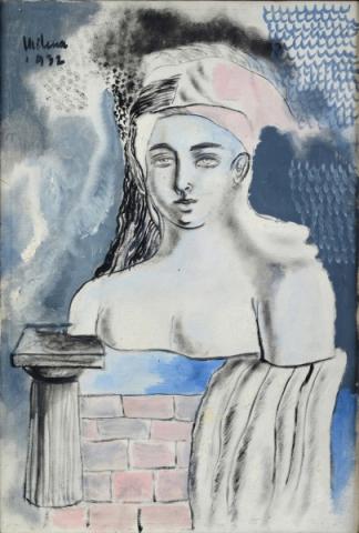 Milena Barilli, Composizione, 1932, olio su tela, Galleria d’Arte Moderna di Roma Capitale