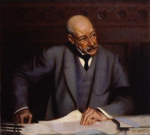 Ritratto di Ernesto Nathan, olio su tela, 1910
